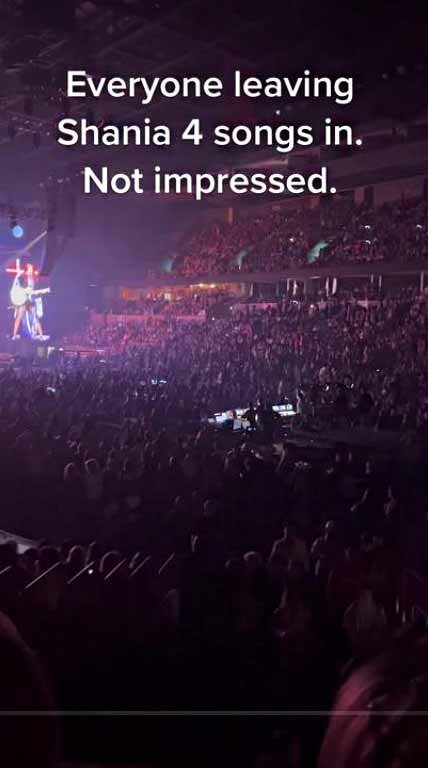 Shania Twain concert crowd