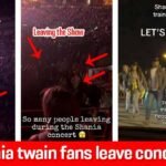 Why Shania twain fans leave concert Early