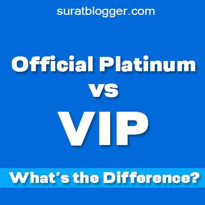 Are official platinum tickets VIP