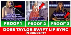 Does taylor swift lip sync in concert?