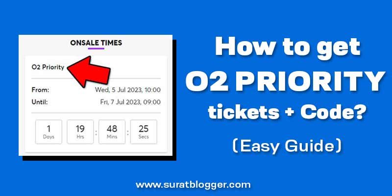 How to get O2 priority tickets, Code
