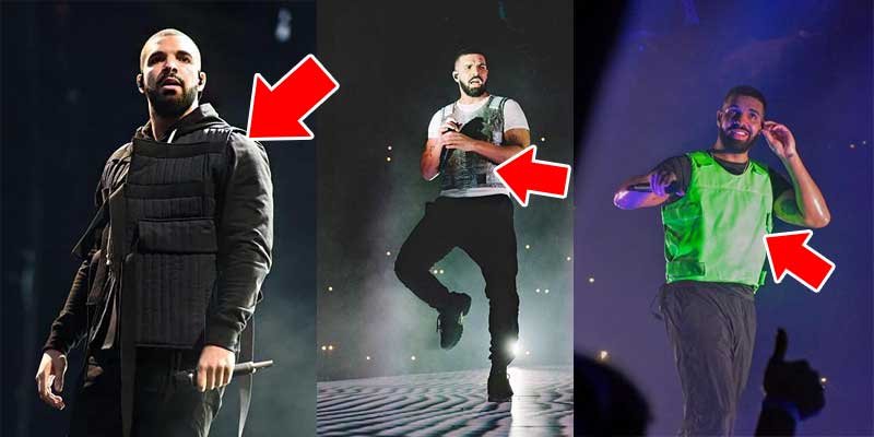 Why does Drake wear a Bulletproof vest on stage