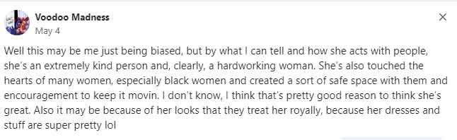 User shared similar view on quora