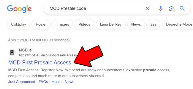 How to get MCD Presale code 