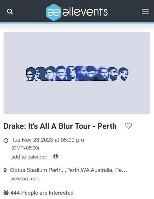 drake australia tour 2024-2023