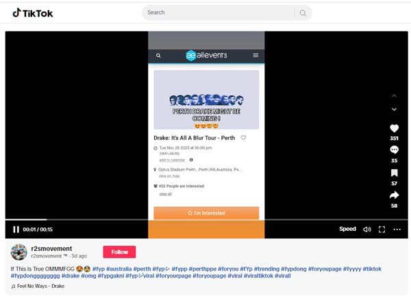 drake australia tour sydney melbourne perth